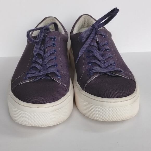 ABEO  Jumpstreet Navy / Neutral Canvas Classic Platform Sneaker 8.5 - Picture 2 of 16